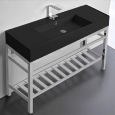 Modern Console Sink Vanity, 48 inch
